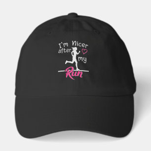 I'm Nicer After My Run Funny Hat