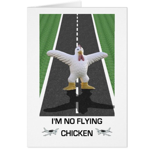 I'm No Flying Chicken Cards (Front)