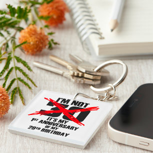 I'm Not 30 Keychain