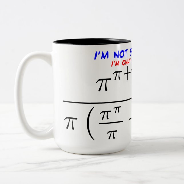 I'm not 50! Two-Tone coffee mug (Left)