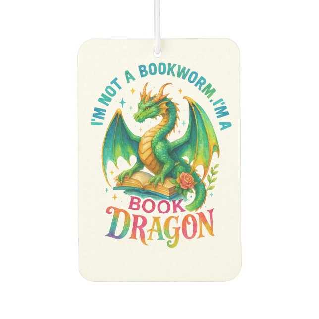 I'm Not A Bookworm....  Air Freshener (Front)
