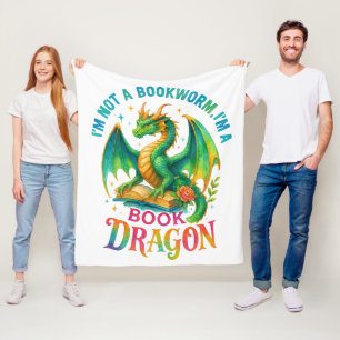 I'm Not A Bookworm....  Fleece Blanket