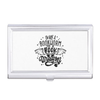 I'm Not A Bookworm I'm A Book Dragon Fantasy Book  Business Card Case