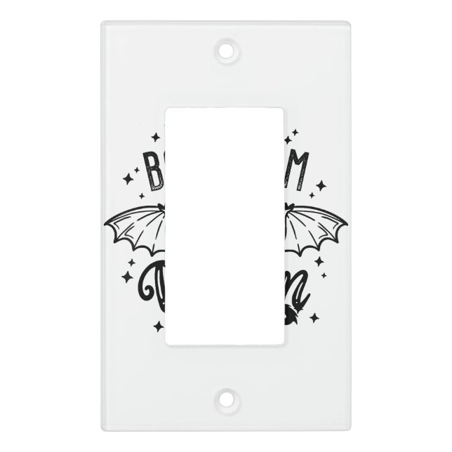 I'm Not A Bookworm I'm A Book Dragon Fantasy Book  Light Switch Cover (Front)