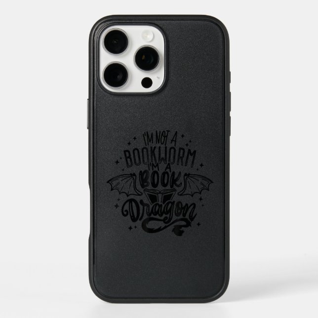 I'm Not A Bookworm I'm A Book Dragon Fantasy Book  Otterbox iPhone Case (Back)