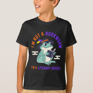 I'm not a bookworm i'm a literary rascal frog T-Shirt