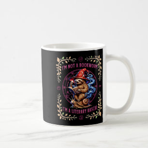 I'm not a bookworm i'm a literary rascal sloth coffee mug