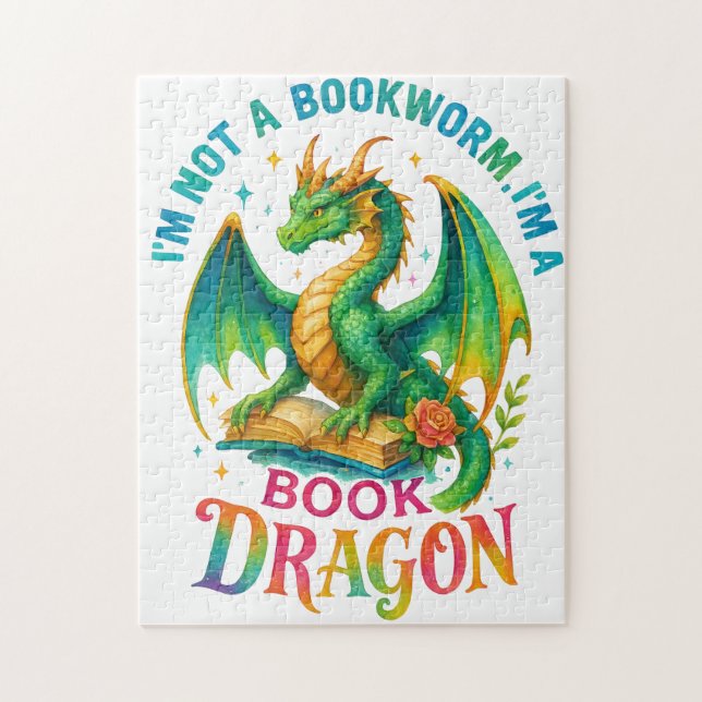 I'm Not A Bookworm....  Jigsaw Puzzle (Vertical)