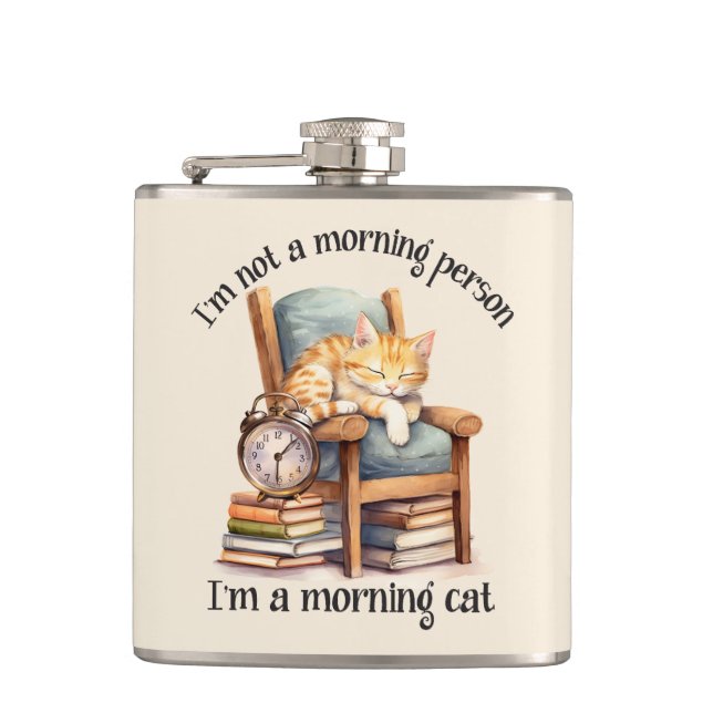 I'm Not A Morning Person Flask (Front)