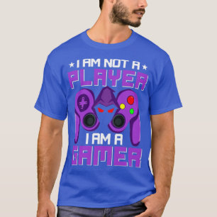 Im Not A Player Im A Gamer Purple Game Controller T-Shirt