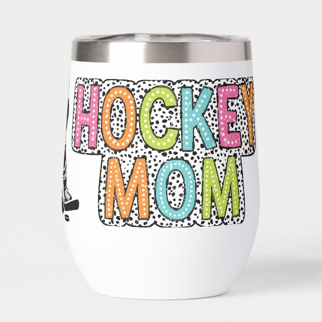 Im Not A Regular Mom I'm A HOCKEY MOM Water Bottle (Back)