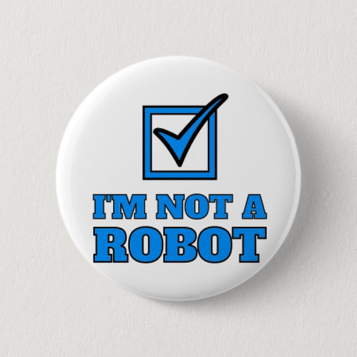 I'm not a robot button
