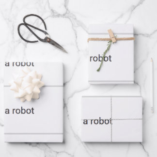 I'm Not A Robot Wrapping Paper Sheets