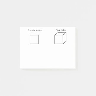 I'm not a square post-it notes