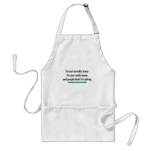 I'm not actually funny, just mean. Novelty Humor Adult Apron