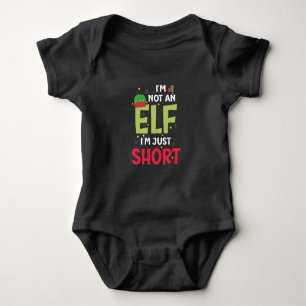 Im Not An Elf Family Christmas Pjs Matching Baby Bodysuit