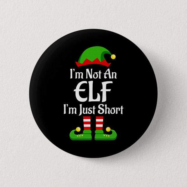 Im Not An Elf Family Christmas Pjs Matching Men Wo Button (Front)