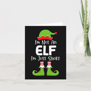 I'm Not An Elf I'm Just Short Family Christmas Pjs Card