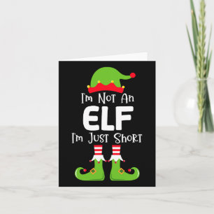 I'm Not An Elf I'm Just Short Family Christmas Pjs Card