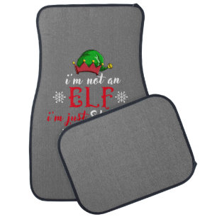I'm not an Elf i'm just short funny christmas men Car Floor Mat