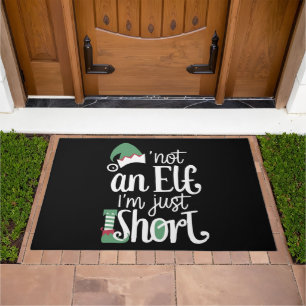 I'm Not An Elf I'm Just Short Funny Christmas Xmas Doormat