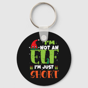 Im Not An Elf Just Short Funny Christmas Xmas Men Keychain