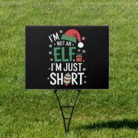 I'm Not An Elf Just Short Funny Christmas Xmas