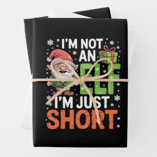 Im Not An Elf Just Short Funny Christmas Xmas Wrapping Paper Sheets