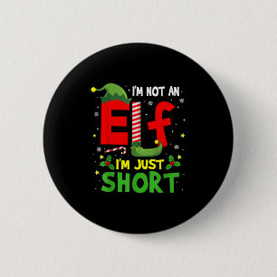I'm Not An Elf Just Short Funny Xmas Pajama Men Wo Button