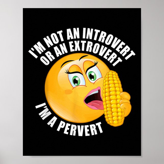 Im Not An Introvert Or An Extrovert Im A Pervert  Poster (Front)
