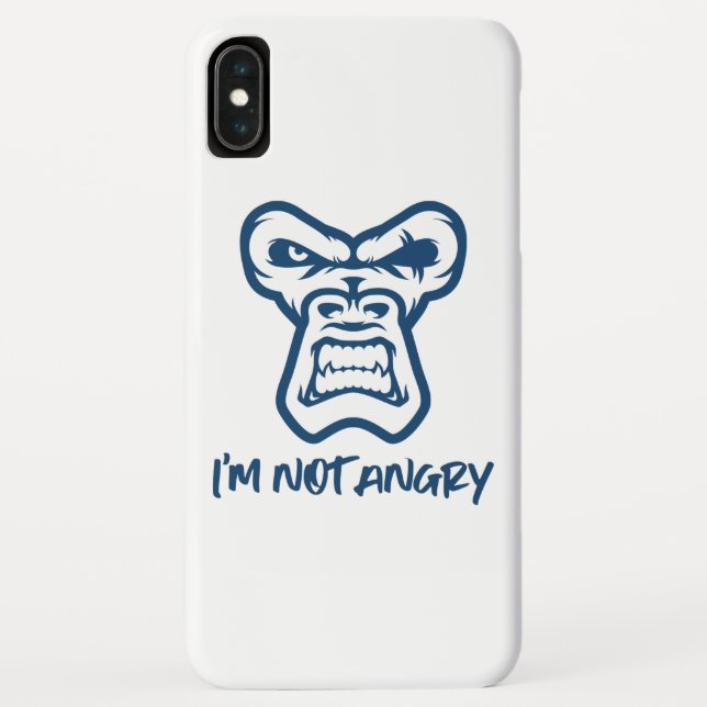 I'm Not Angry, The Monkey Case-Mate iPhone Case (Back)