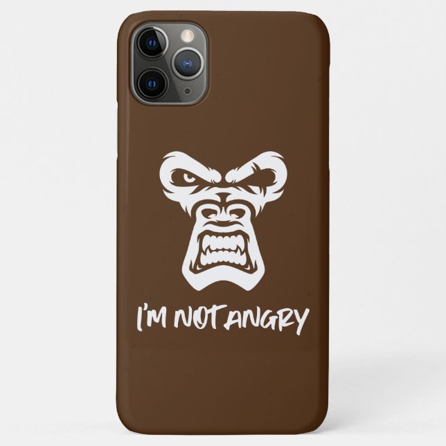 I'm Not Angry, The Monkey Case-Mate iPhone Case (Back)