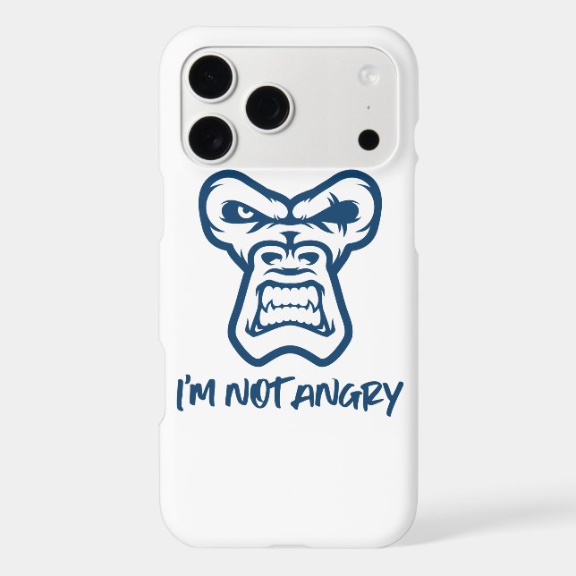I'm Not Angry, The Monkey Iphone Case (Back)
