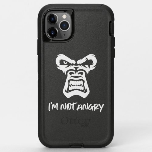 Im Not Angry The Monkey OtterBox Defender iPhone 11 Pro Max Case