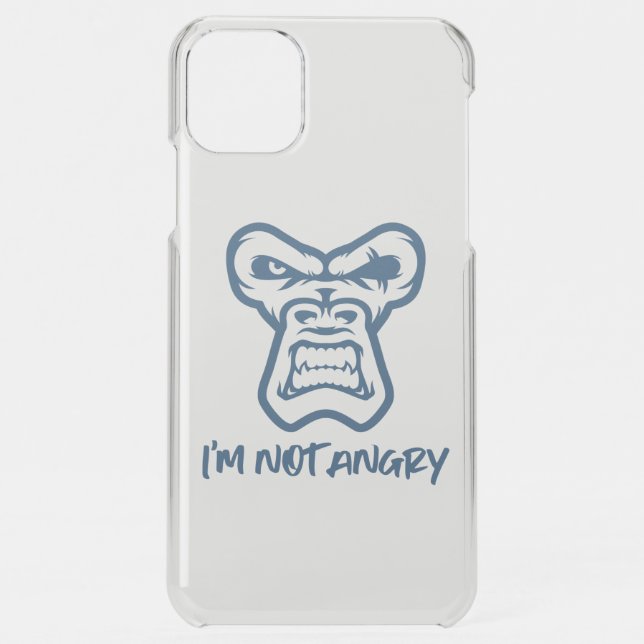 I'm Not Angry, The Monkey Uncommon iPhone Case (Back)