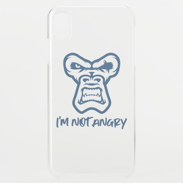 I'm Not Angry, The Monkey Uncommon iPhone Case (Back)