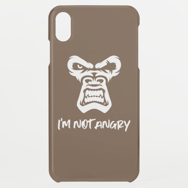 I'm Not Angry, The Monkey Uncommon iPhone Case (Back)
