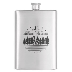 I'm Not Ant-Social I'm Pro-Solitude Flask