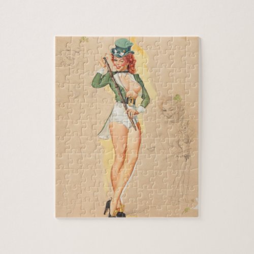 Im Not as Green as I Look calendar Pin Up Art Jigsaw Puzzle