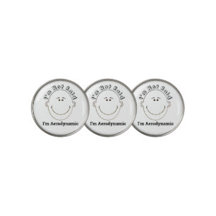I'm Not Bald I'm Aerodynamic Golf Ball Marker