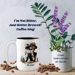 I'm Not Bitter, Just Better Brewed Coffee Mug<br><div class="desc">About This Design: I'm Not Bitter, Just Better Brewed! Elevate your daily brew with our stylin’ coffee mugs! Featuring fashion/glam designs, these mugs are the perfect accessory for any coffee, or tea, lover. Catchy taglines capture the essence of style and fun. Whether you're sipping your morning coffee or enjoying an...</div>