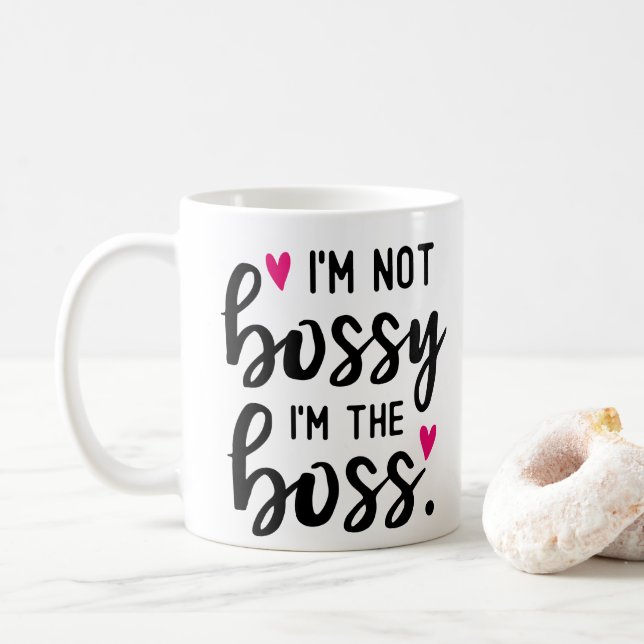 I'm not bossy Two-Tone coffee mug (With Donut)