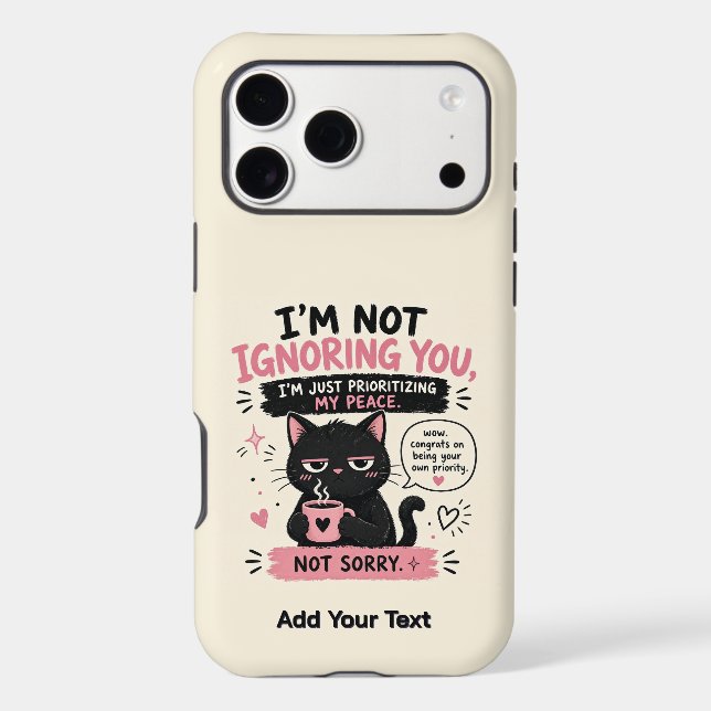 I'm Not  Case-Mate iPhone Case (Back)
