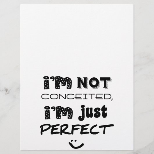 I'm Not Conceited, I'm Just Perfect (Front)