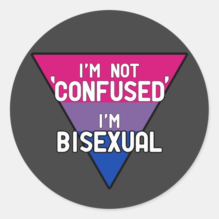 Im Not Confused Im Bisexual Classic Round Sticker 