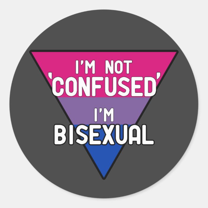 Im Not Confused Im Bisexual Classic Round Sticker