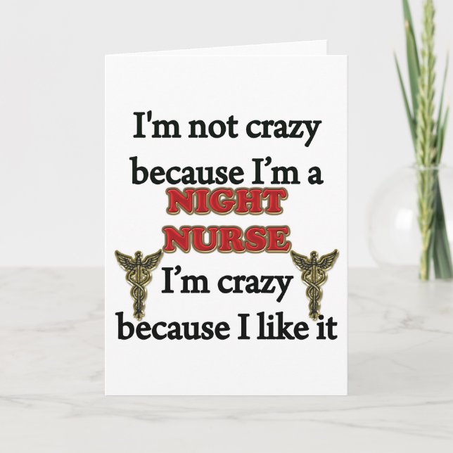 I'm Not Crazy Card (Front)