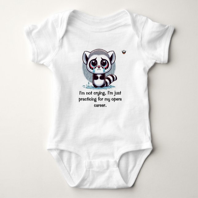 I'm not crying baby bodysuit (Front)