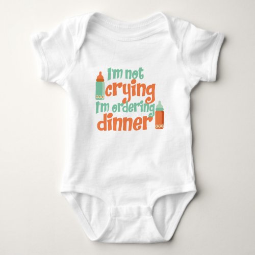 Im Not Crying Baby Jersey Bodysuit