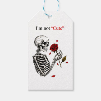 I'm Not Cute T-Shirt Gift Tags